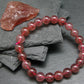 Strawberry Quartz Genuine Bracelet ~ 7 Inches ~ 8mm Round Beads