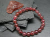 Strawberry Quartz Genuine Bracelet ~ 7 Inches ~ 8mm Round Beads