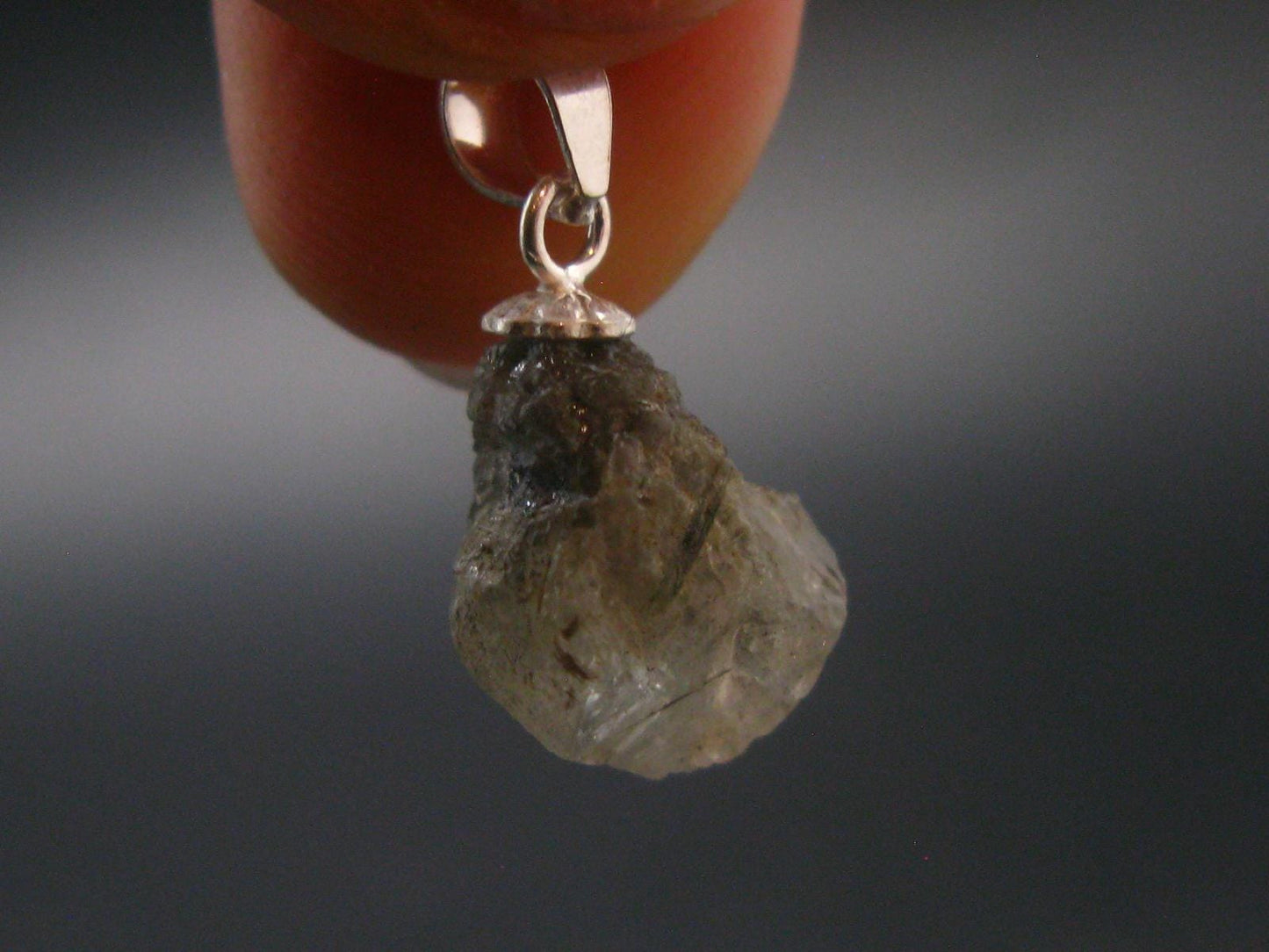 Phenakite Phenacite Crystal Silver Pendant from Russia - 0.7" - 1.18 Grams