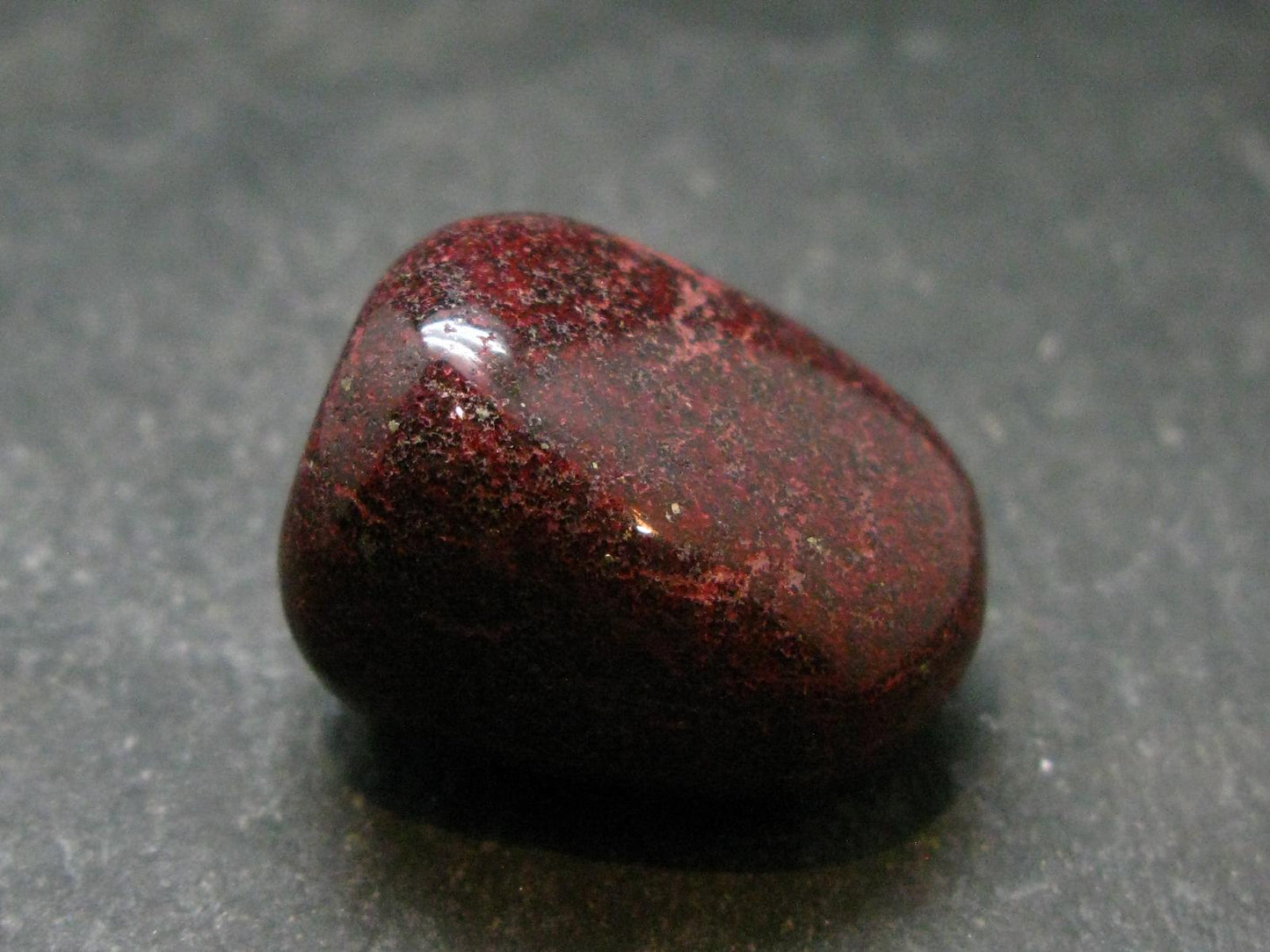 Red Cinnabar Cinabar Tumbled Piece From Spain - 17.84 Grams - 1.0"