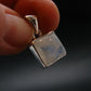 Natural Glow From Inside Moonstone Silver Plated Pendant - 0.7" - 2.57 Grams