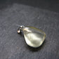 Gem Libyan Desert Glass Tektite Pendant Sterling Silver from Libya - 1.0" - 3.1 Grams