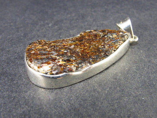 Astrophylite Astrophyllite Silver Pendant From Russia - 1.8" - 9.8 Grams