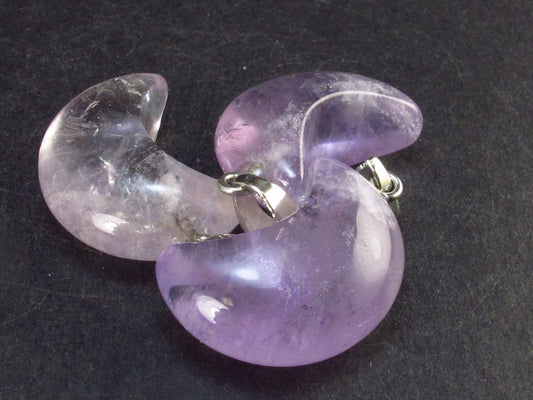Lot of 3 Natural Moon Amethyst Pendant from Brazil