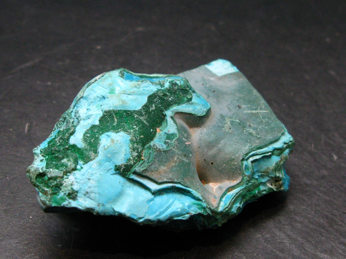 Raw Chrysocola Piece from Peru - 2.4" - 46.46 Grams