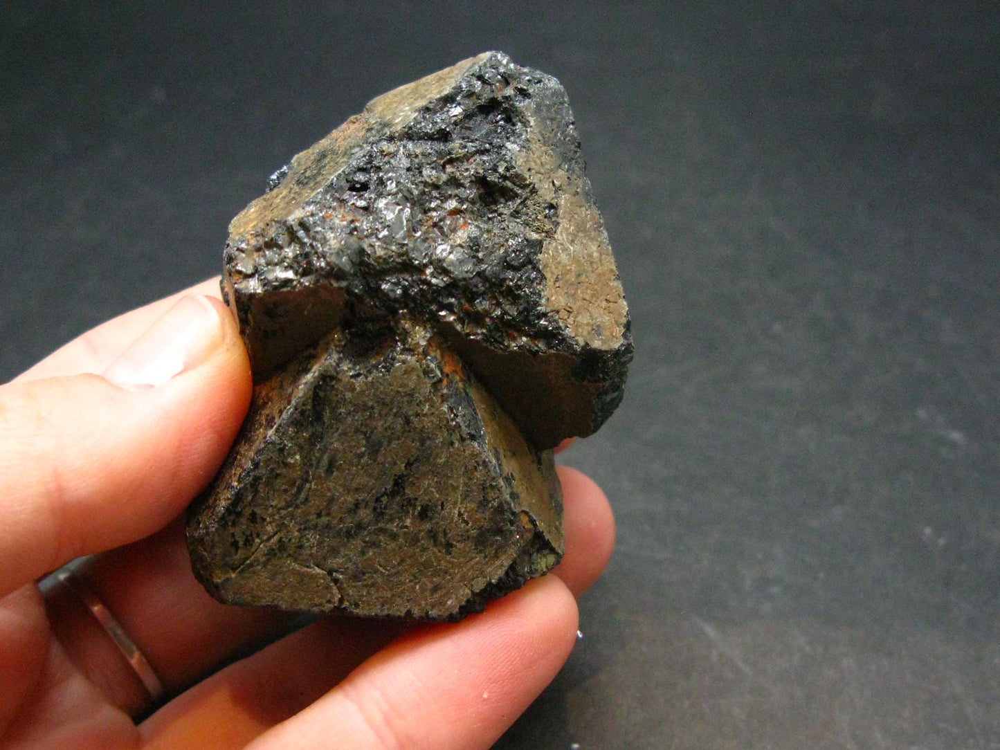 Rare Black Spinel Crystal From Madagascar - 2.2" - 141.34 Grams