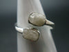 Amblygonite Silver Ring From Brazil - 2.33 Grams - Adjustable size