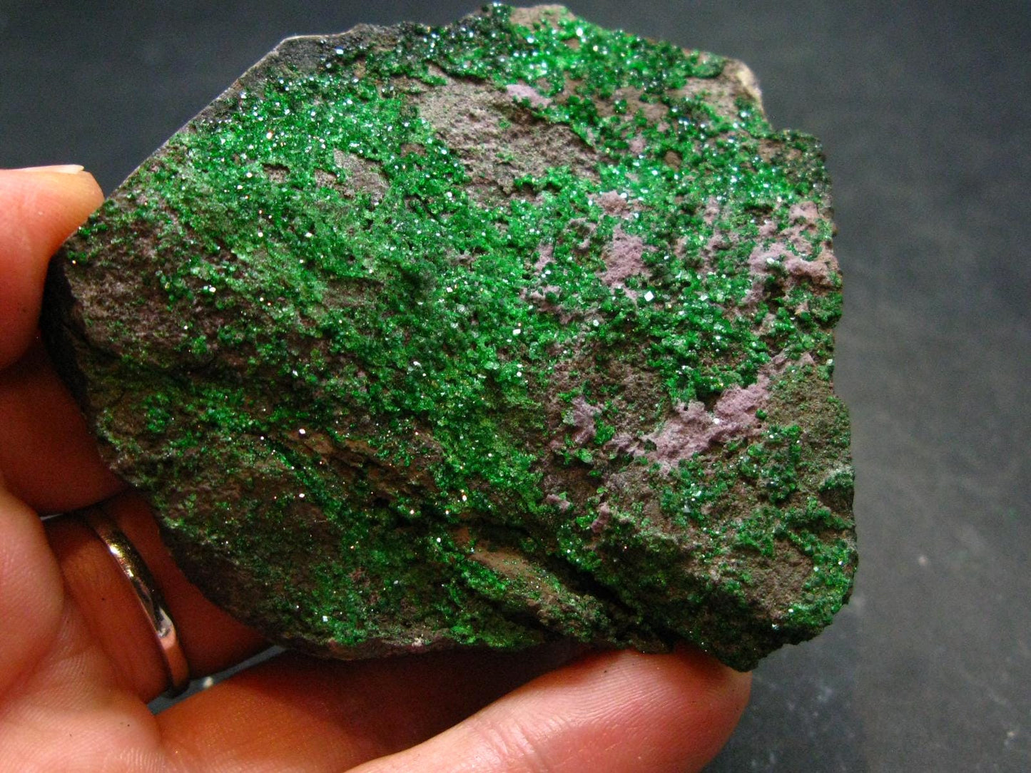 Large Uvarovite (Green Chromium Garnet) Cluster From Russia - 2.6" - 136.47 Grams