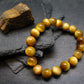 Golden Tiger Eye Genuine Bracelet ~ 7 Inches ~ 10mm Round Beads