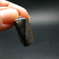 Tibetan Black Tektite Silver Pendant From Tibet - 1.0" - 3.16 Grams