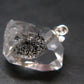 Fine Natural Herkimer Diamond Silver Pendant From New York 0.8" - 2.39 Grams
