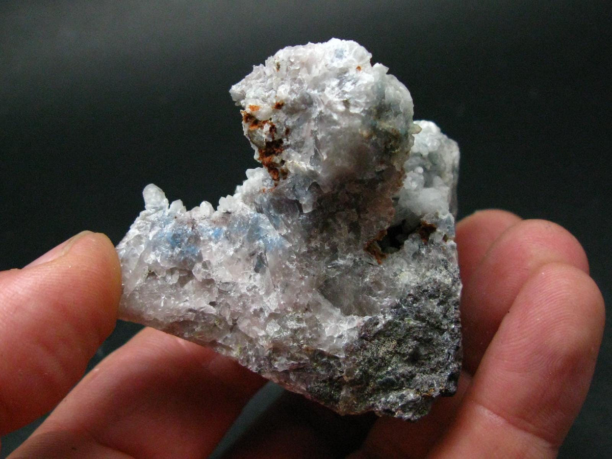 Papagoite In Quartz Cluster From South Africa - 2.7"