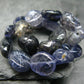 Iolite Cordierite Genuine Bracelet ~ 7 Inches ~ 12mm Tumbled Beads