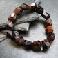 Garnet Almandine Genuine Bracelet ~ 7 Inches ~ 12mm Facetted Beads