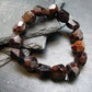Garnet Almandine Genuine Bracelet ~ 7 Inches ~ 12mm Facetted Beads