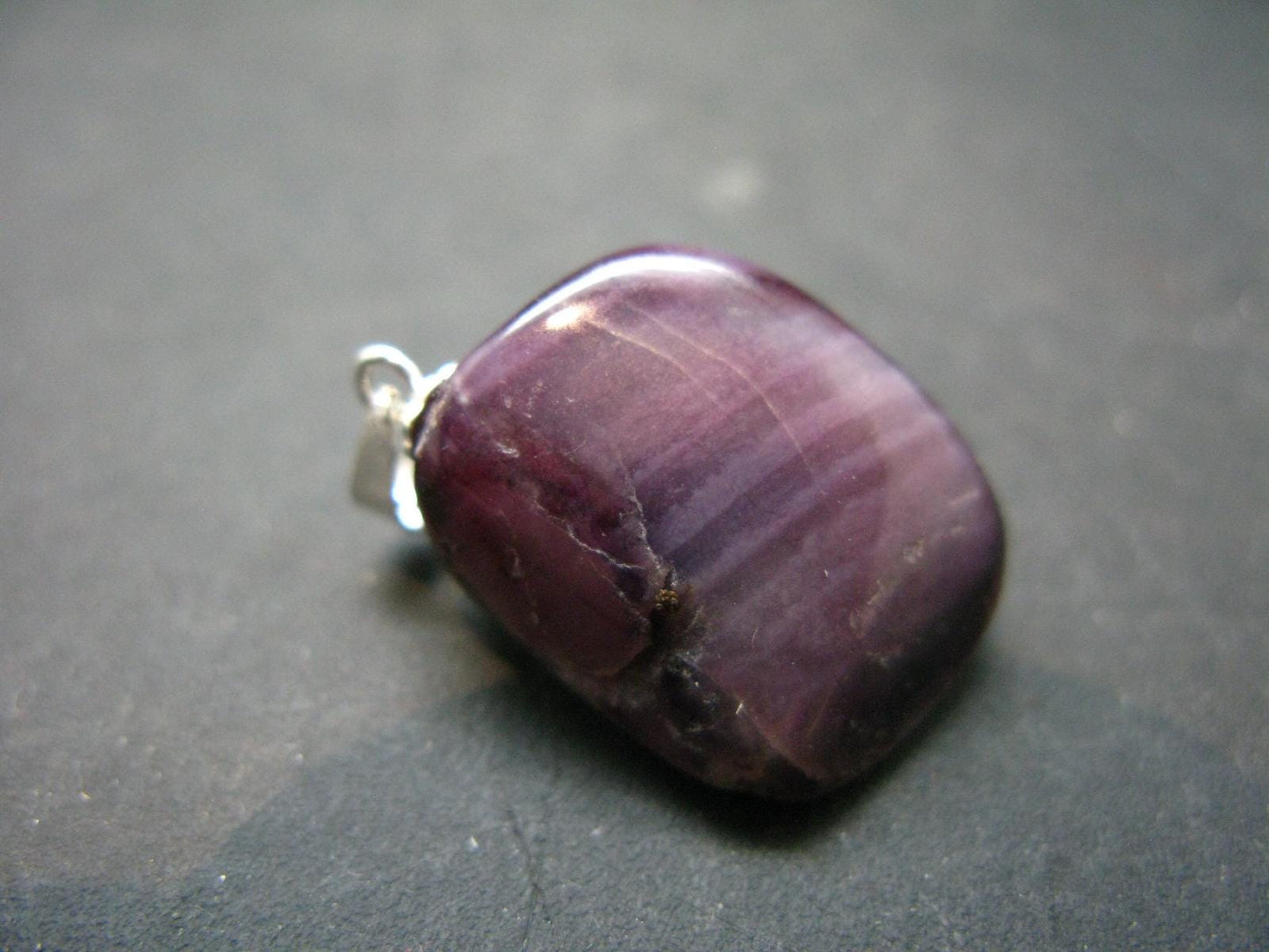 Rich Purple Sugilite Silver Pendant From South Africa - 1.0" - 3.91 Grams