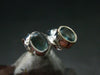 Alexandrite Gem Silver Stud Earrings From Russia - 0.86 Grams