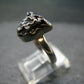 Large Meteorite Campo Del Cielo Sterling Silver Ring From Argentina - 4.14 Grams - Size 8