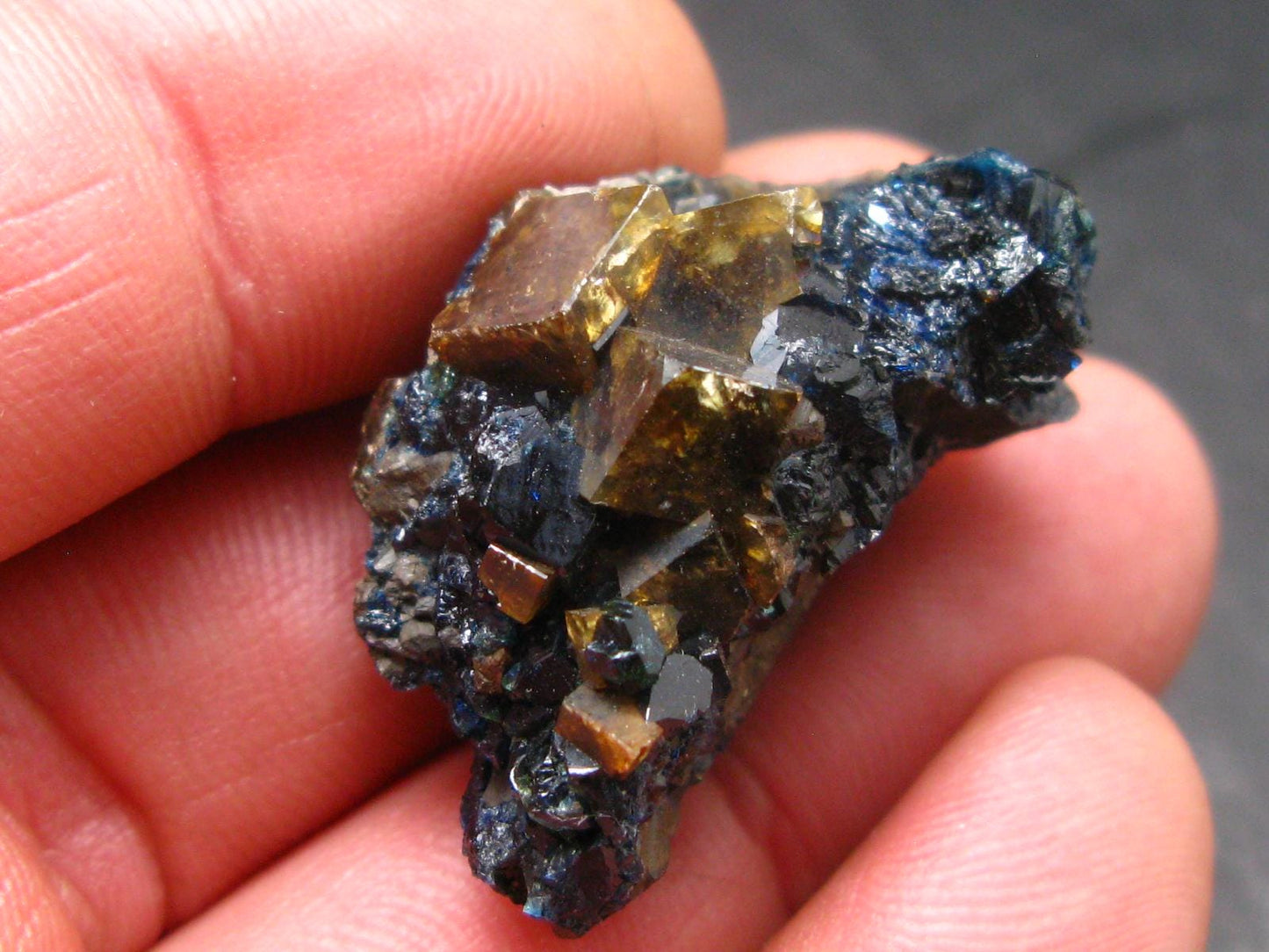 Lazulite & Siderite Cluster From Canada - 1.3" - 14.68 Grams