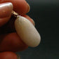 Very Rare White Cryolite 925 Silver Pendant from Greenland - 1.2" - 3.25 Grams