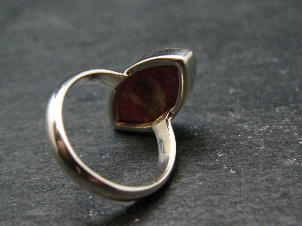 Thulite Silver Pendant From Norway - 4.10 Grams - Size 5