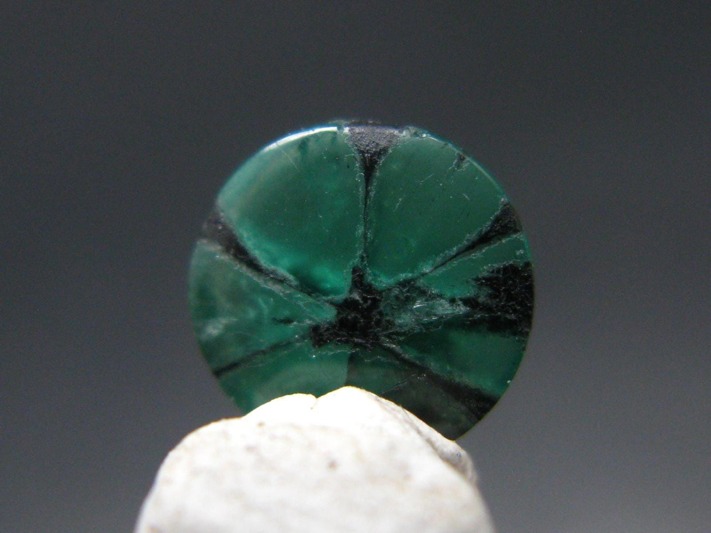 Beautiful Rare Gem Trapiche Emerald From Colombia - 1.72 Carats - 7.5x7.5mm