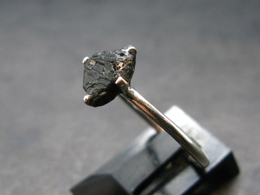 Terminated Brookite Crystal Silver Ring From Arkansas - Size 6 - 1.70 Grams