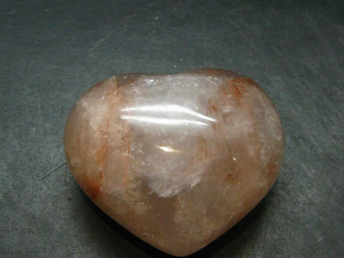 Agnitite Tumbled Heart From Madagascar - 2.0" - 165.54 Grams