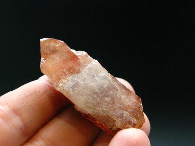 Tangerine Quartz Crystal Cluster From Brazil - 12.76 Grams - 1.7"