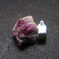 Bixbite Red Emerald Beryl Silver Pendant From Utah USA - 2.67 Carats - 0.6"