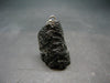 Tibetan Black Tektite Silver Pendant From Tibet - 1.3" - 6.05 Grams
