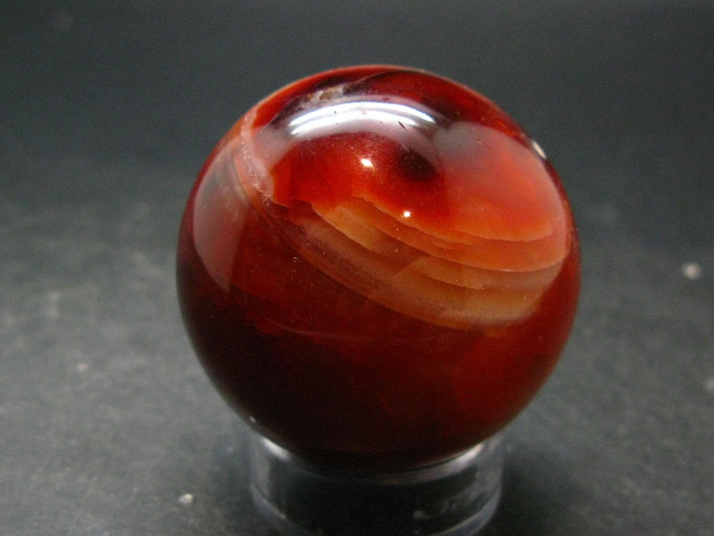 Carnelian Agate Sphere Ball From Madagascar - 1.8" - 132.46 Grams