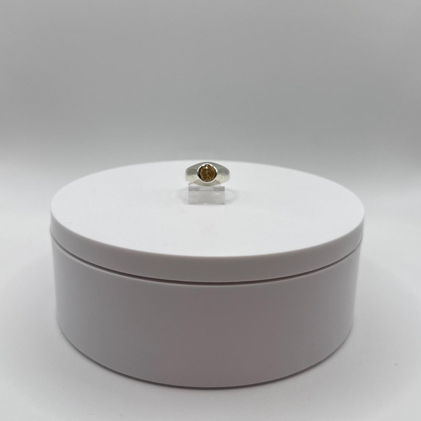 Imperial Topaz Ring in Sterling Silver – Modern Minimalist Design - Size 5