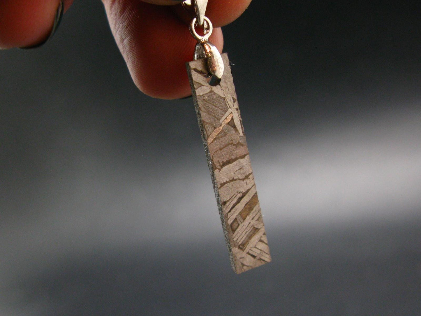 Muonionalusta Meteorite Pendant from Sweden - 1.6" - 2.78 Grams