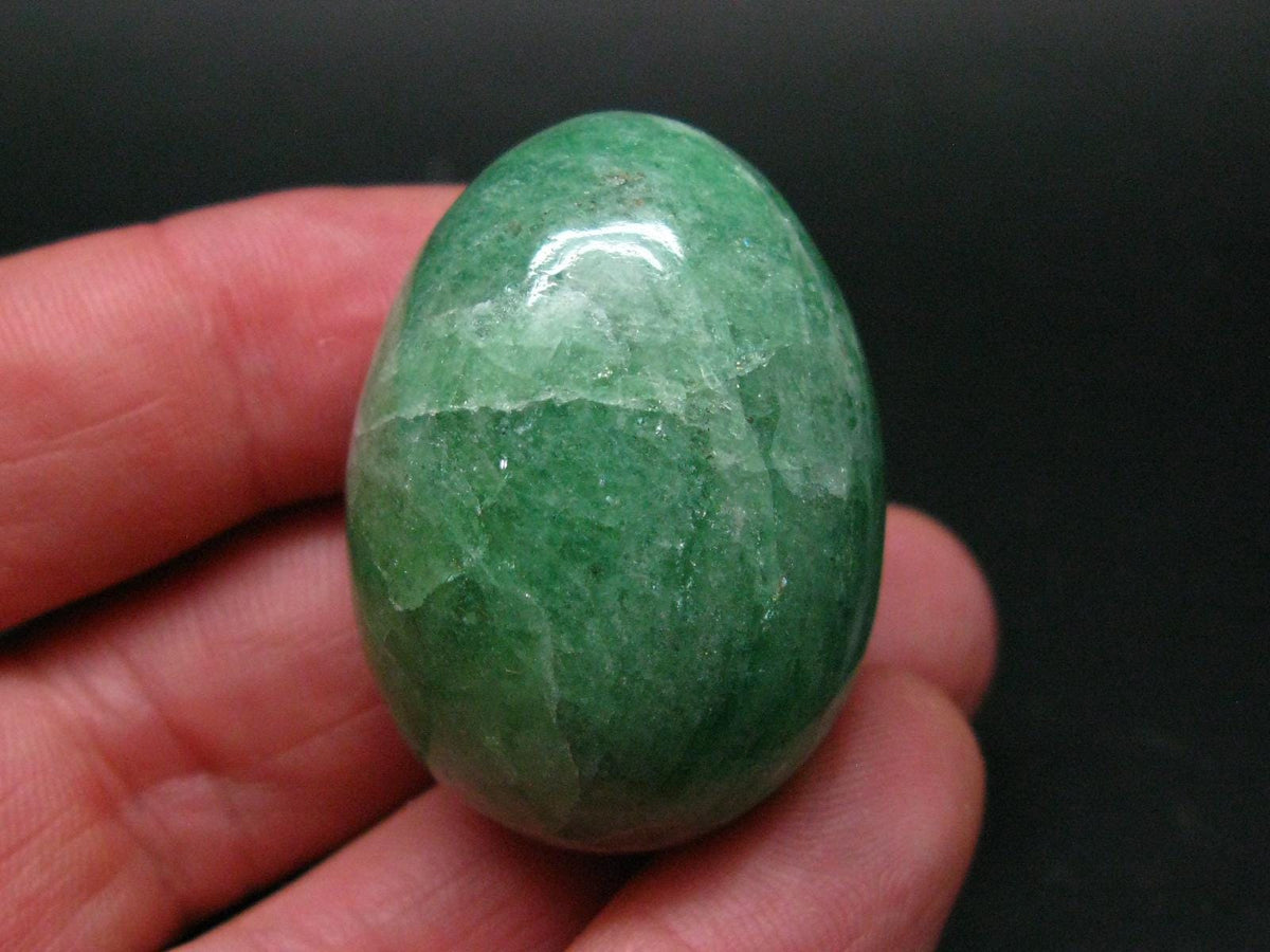 Gem Tsavorite Garnet Egg From Tanzania - 59.11 Grams - 1.6"