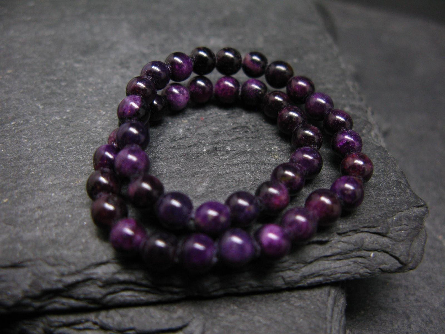 Stichtite Genuine Bracelet ~ 7 Inches ~ 5mm Round Beads