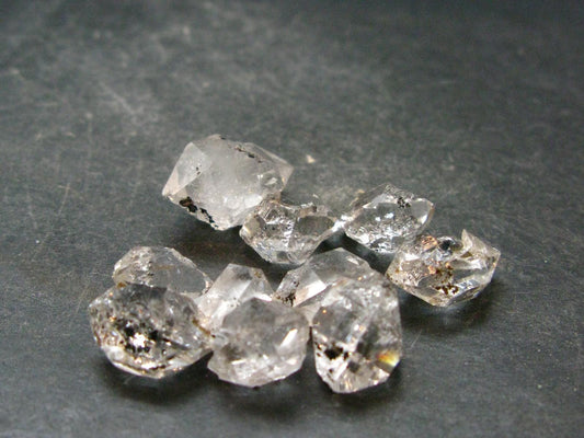 Lot Of 10 Fine Herkimer Diamond Quartz Crystals From New York - 13.0 Grams