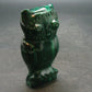 Malachite Owl Carving From Congo - 2.2" - 76.70 Grams