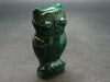 Malachite Owl Carving From Congo - 2.2" - 76.70 Grams