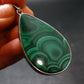 Queen of Green!! Genuine Vivid Vibrant Green Malachite Sterling Silver Pendant - 1.9" - 16.95 Grams