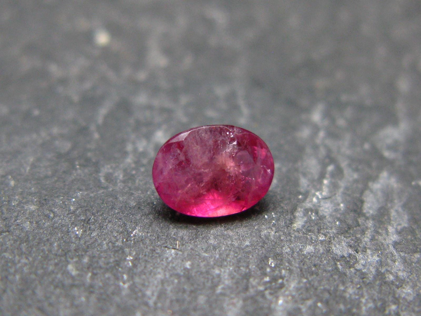 Beautiful Rare Gem Bixbite Red Beryl Emerald Cut Stone From Utah USA - 0.27 Carats - 4.9x3.6mm