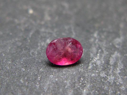 Beautiful Rare Gem Bixbite Red Beryl Emerald Cut Stone From Utah USA - 0.27 Carats - 4.9x3.6mm