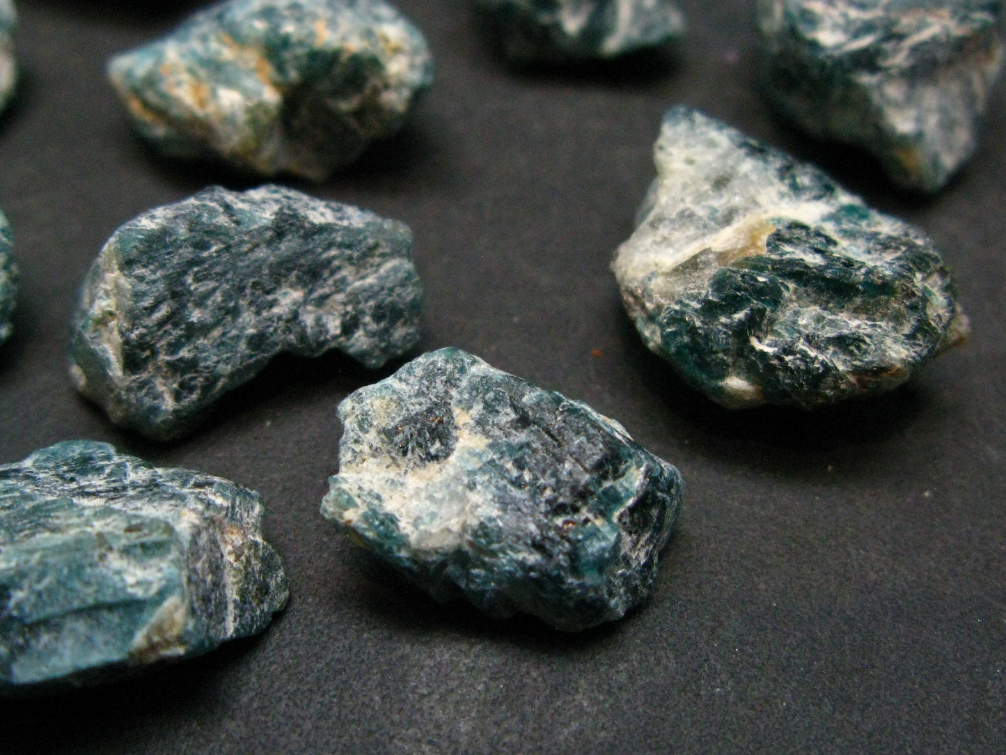 Lot of 10 Extremely Rare Grandidierite Gem Crystal From Madagascar - 100 Carats