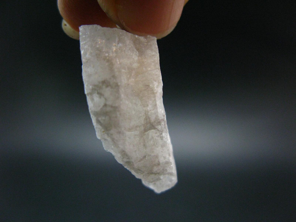 Raw Rare Natrolite Crystal Silver Pendant From Brazil - 1.3" - 4.45 Grams