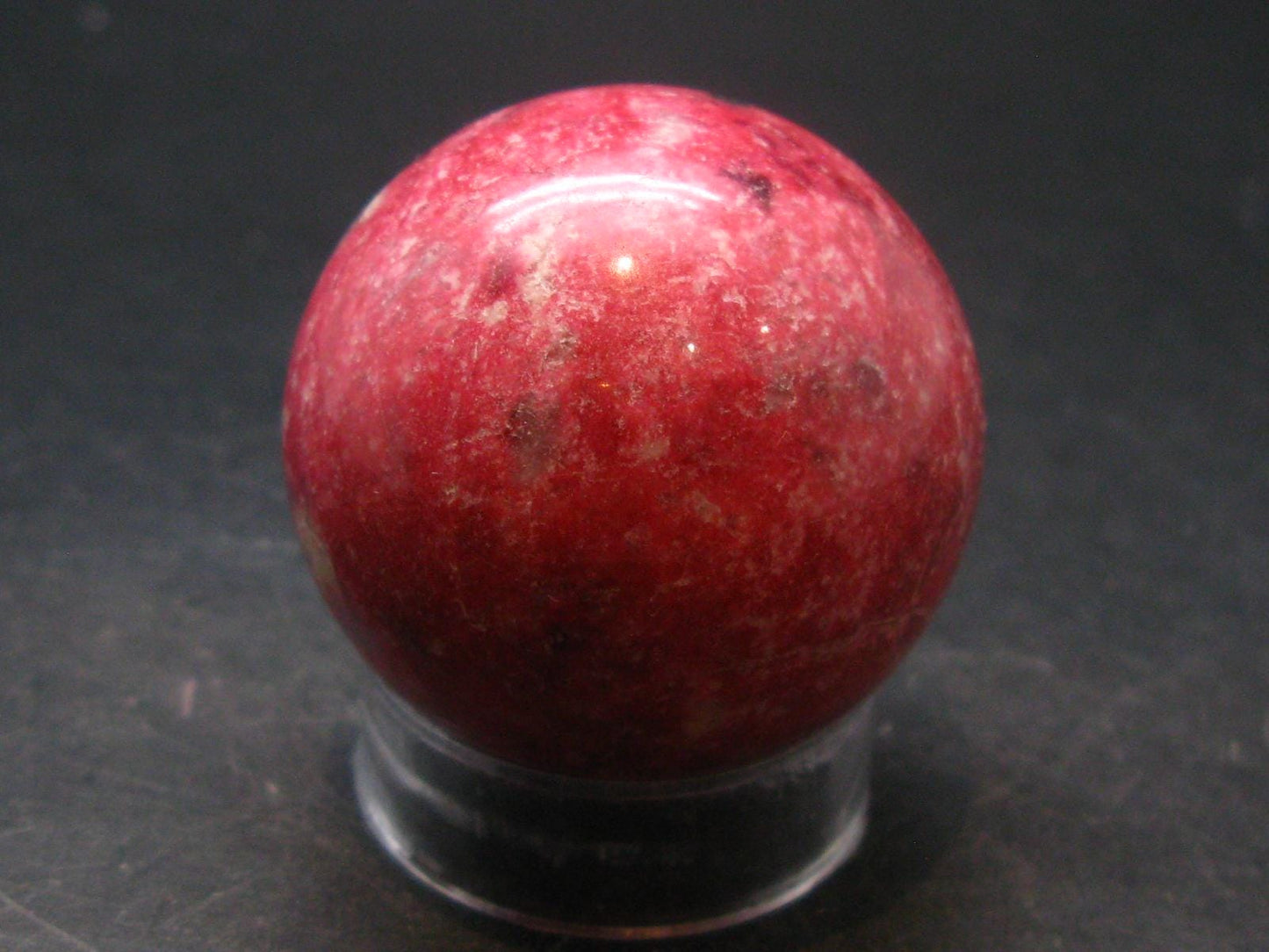 Rare Red Thulite Sphere Ball From Norway - 1.5" - 110.0 Grams