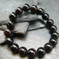 Gem Garnet Almandine Genuine Bracelet ~ 7 Inches ~ 11mm Round Beads