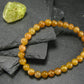 Rare Golden Apatite Genuine Bracelet From Mexico ~ 7 Inches ~ 6mm Round Beads