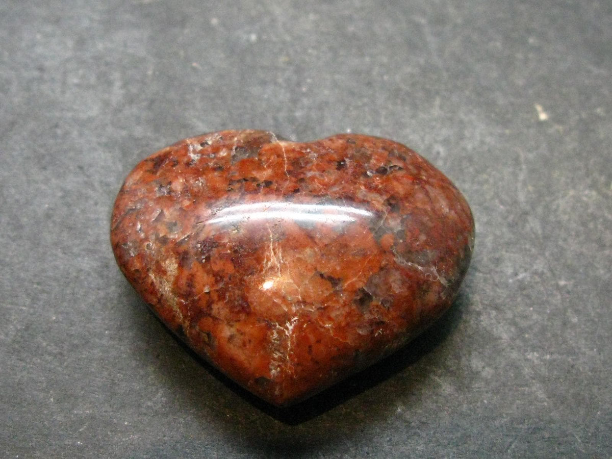 Natural Rosophia Feldspar Heart From Rocky Mountains - 1.1" - 18.24 Grams