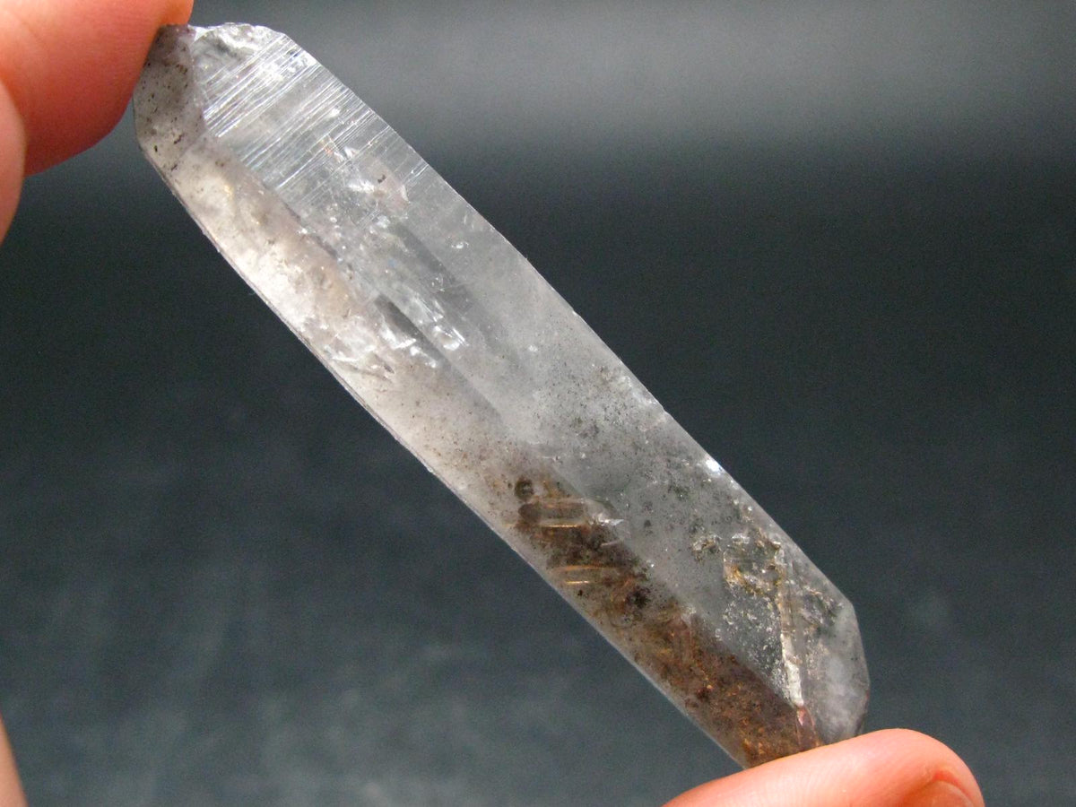 Nice Tibetan Black Quartz Tumbled Stone from Tibet - 2.9" - 26.19 Grams