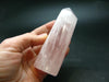 Symbol of Love and Beauty!! Large Rich Pink Rose Quartz Obelisk from Madagascar - 3.8"